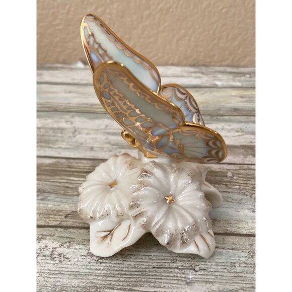 Lenox Gold Club Butterfly 2001 & Morning Dew Rhinestone Butterfly Figurines Lot - Picture 11 of 12